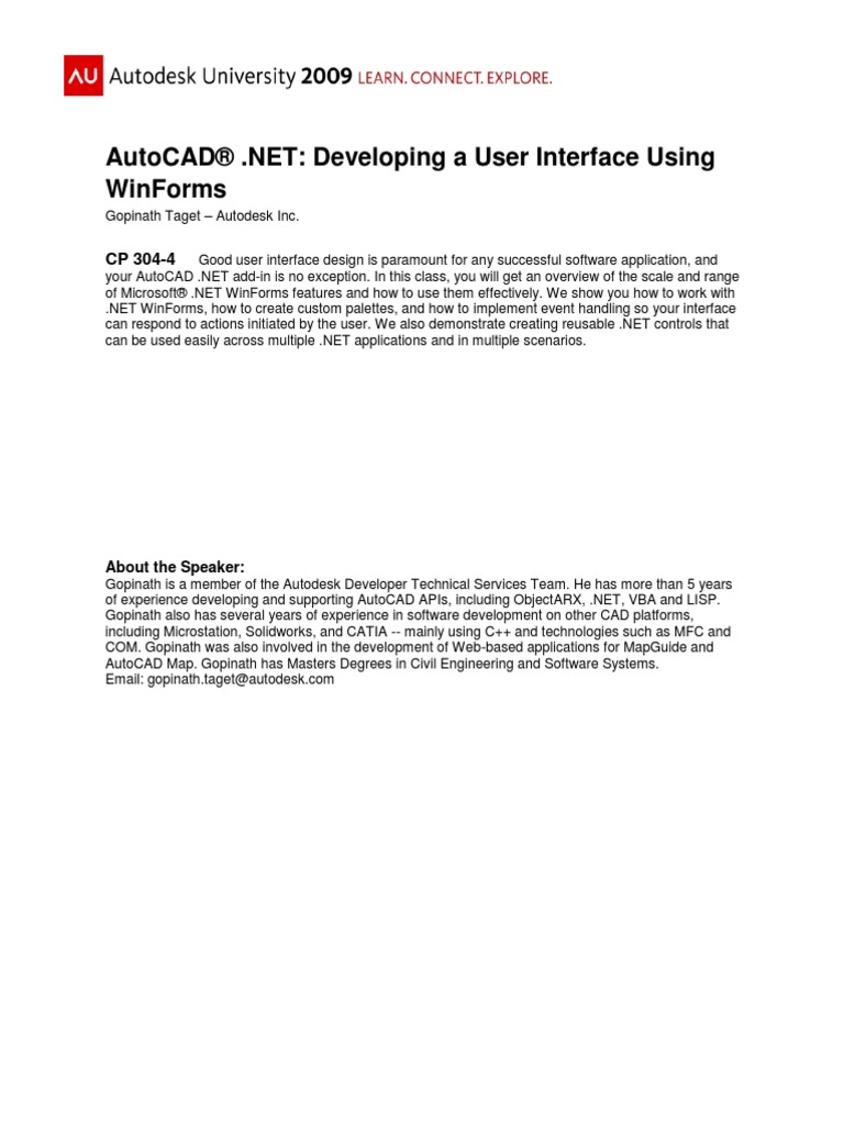 Autocad .Net Api Reference | PDF | Component Object Model | Application ...