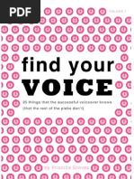 Download Find Your Voice 25 Voiceover Tips from Piehole by Christina  SN12212328 doc pdf
