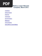 Mobius Looper Manual w Contents as Hyperlinks (March 2012)