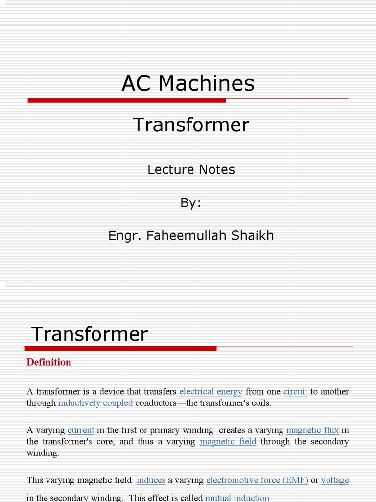 Transformer | PDF | Technology & Engineering
