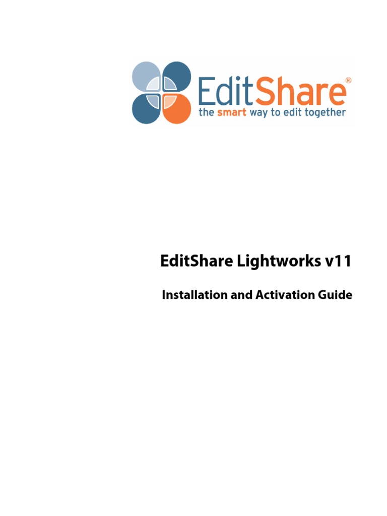 Lightworks v11 Install Activate Guide | Installation (Computer Programs