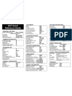 SAP Quick Reference Guide: Documents Fi/Co Master Records