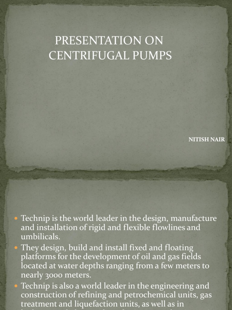 Overview of Centrifugal Pumps | PDF | Pump | Fluid Mechanics