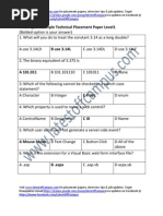 Epson Sample Technical Placement Paper Level1