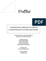 Variables Del Lider Que Influyen en La Positividad PDF