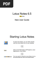 Lotus Notes 6.5: New User Guide