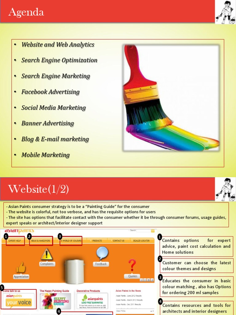 Asian Paints Digital Marketing Strategy | PDF | Search Engine ...