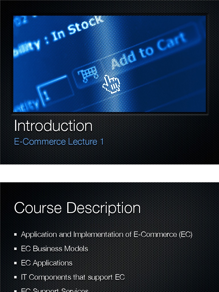 E Commerce Chapter 1 Pdf Brick And Mortar E Commerce