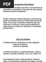 Os programas Informáticos