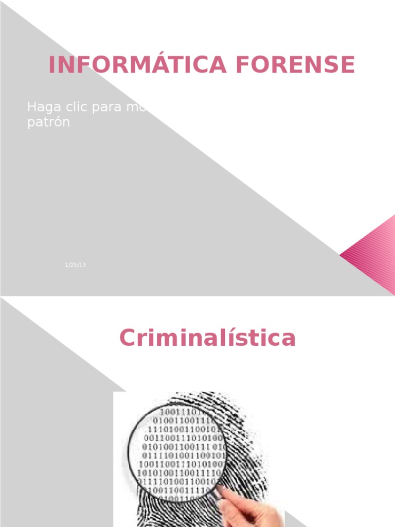 Introducción a la Informática Forense | PDF | Informática forense ...