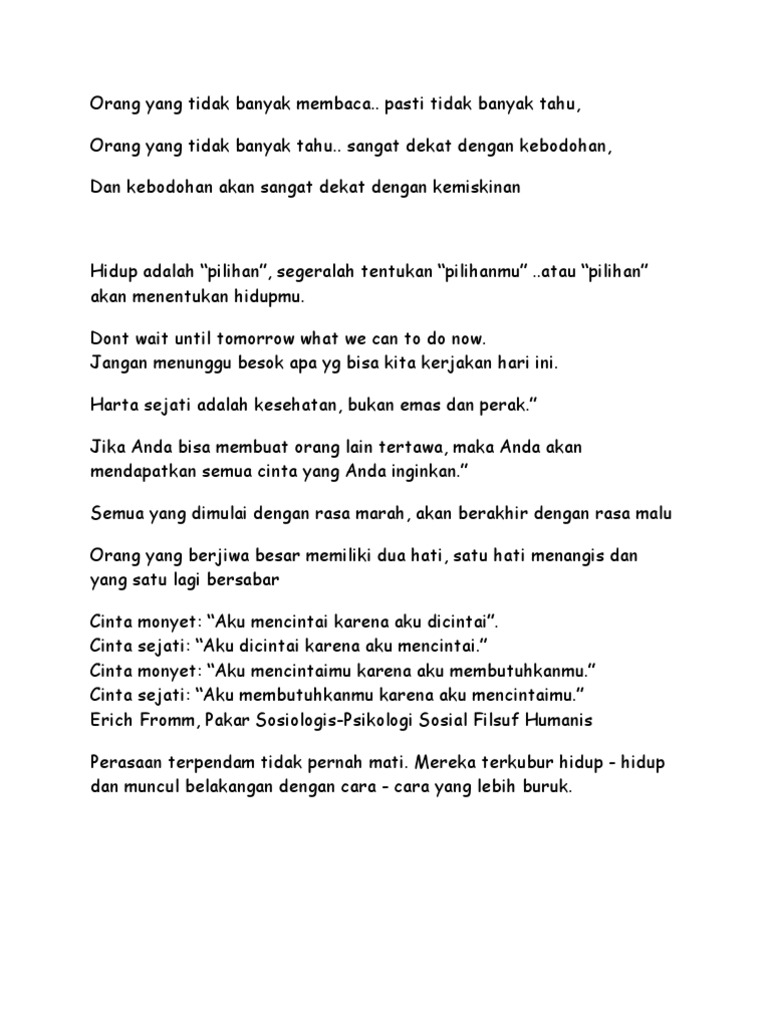 Kata2 Bijak Kata2 Bijak