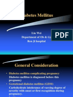 Diabetes Mellitus: Liu Wei Department of Ob & Gy Ren Ji Hospital