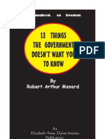 13 Things the Government Doesn't Want You to Know - Robert A. Menard.pdf