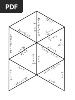 Tarsia Puzzle - Solving Equations