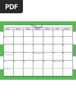 Download March 2013 free printable calendar by Trisha SN122223238 doc pdf