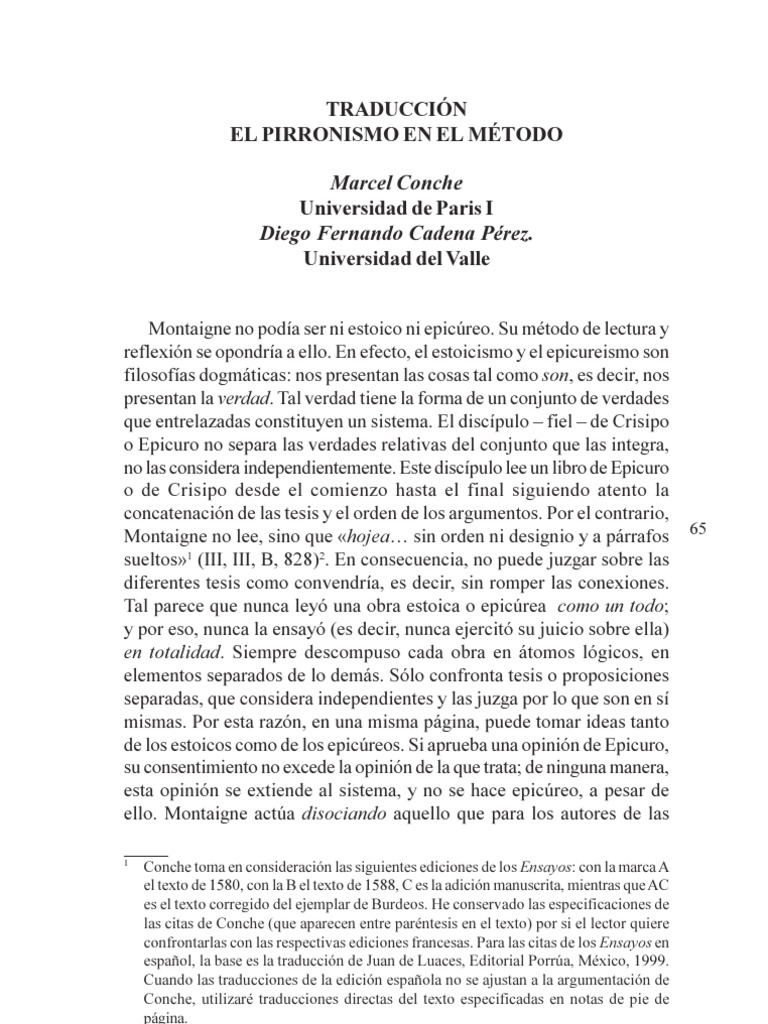 Montaigne PDF Ensayos (Montaigne) Michel De Montaigne