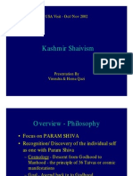 Kashmir Shaivism Philosophy Overview