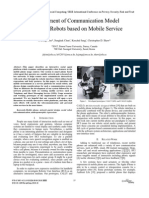 Development of Communication Model For Social Robots Based On Mobile Service