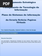 Planejamento Estratégico da livraria fictícia Papiros Virtuais