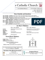 St. Mary's Catholic Church: Mass Schedule and Intentions