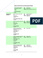 List of Caribbean Credit Unions / Lista de Cooperativas de Crédito Del Caribe / Karibeko Kreditu Kooperatiben Zerrenda