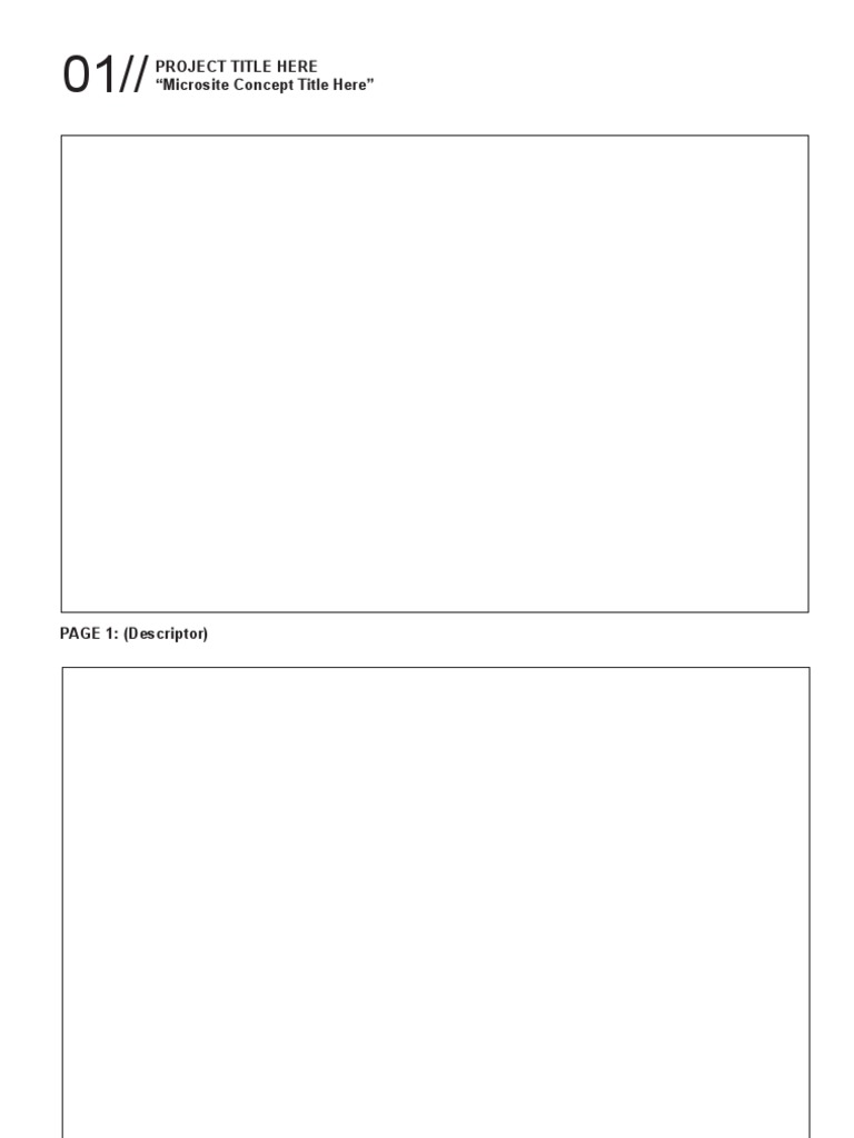 Microsite Concept Overview Document | PDF | Art | Technology & Engineering