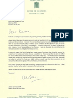Chief Whip Letter