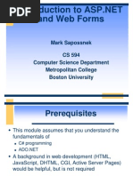 Intro To ASP - NET and Web Forms