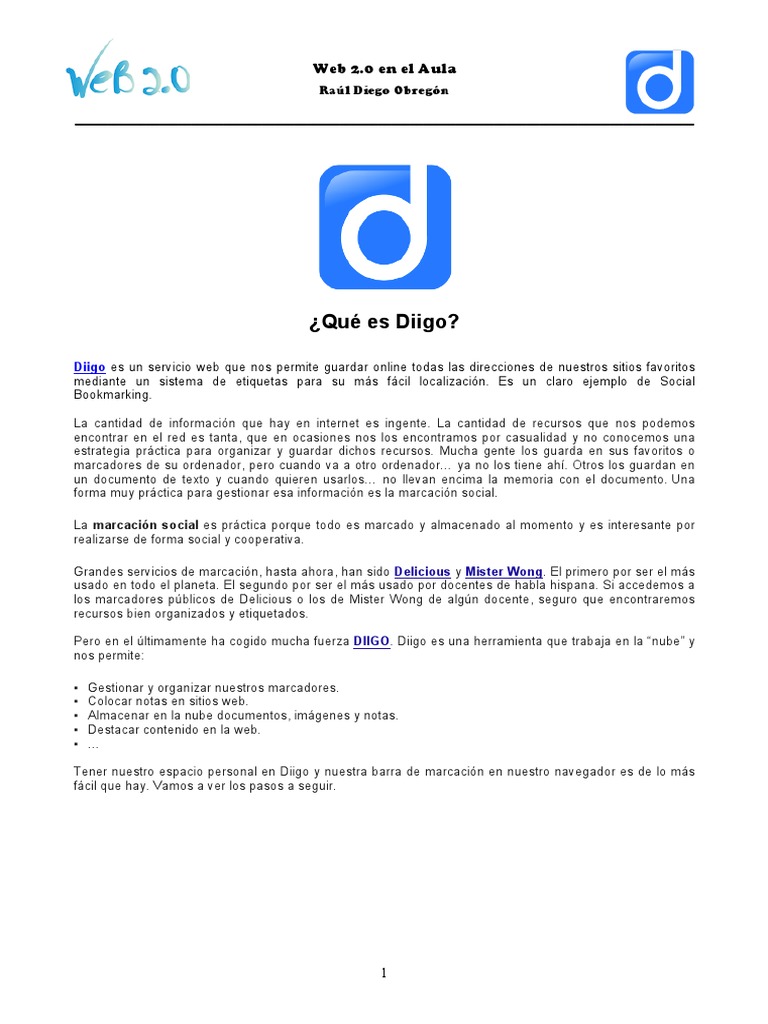Introducción a Diigo y su Uso Educativo | PDF | Google Chrome ...