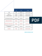 HSC TIMETABLE 2013 COMMERCE