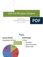 Supplemental Information For Draft Certification Model For Ontario Career Development Practitioners