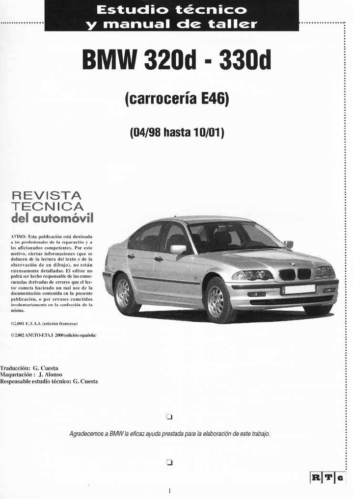 Manual de Taller BMW E46 Diesel(320d330d) Espa Ol