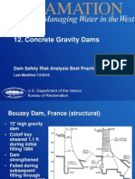 Concrete Gravity Dams: Dam Safety Risk Analysis Best Practices