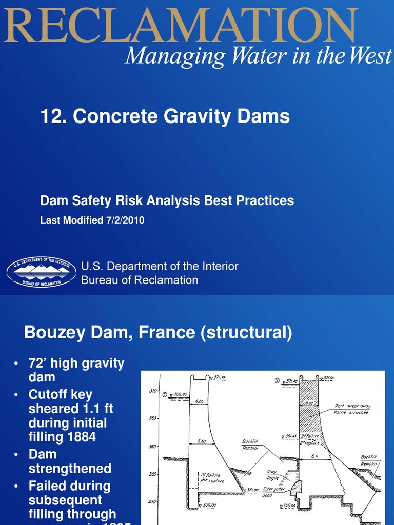 Concrete Gravity Dams: Dam Safety Risk Analysis Best Practices | PDF ...