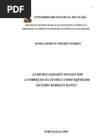 As Desigualdades Sociais... Rawls