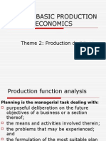 Basic Production Economics