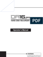 Akai DR16 Pro Operators Manual