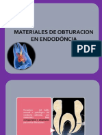 Materiales de Obturacion en Endodóncia