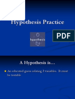 Hypothesis Practice