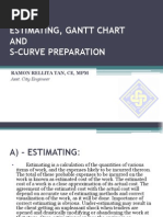 04. Estimating, Gantt chart and S-Curve Preperation