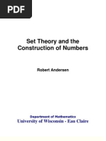 Andersen R. - Set Theory and The Construction of Numbers