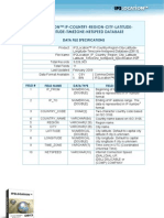 IP2Location™ IP Country Region City Latitude Longitude Timezone Netspeed Specification