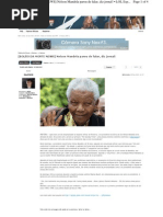 Nelson Mandela Teria Deixado de Falar