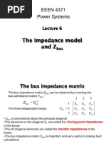 PMU Lecture 6 - The Impedance Model and Zbus