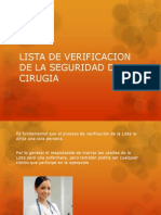 Lista de Verificacion de La Seguridad de La