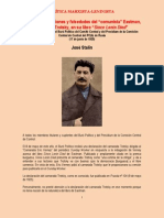 Stalin - Sobre Las Distorsiones y Falsedades Del 'Comunista' Eastman, Amigo de Trotsky, en Su Libro 'Since Lenin Died' (1925)