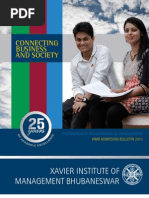 Ximb Admission Bulletin 2013