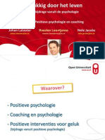 Positieve Psychologie Gelukkig Door Het Leven ...