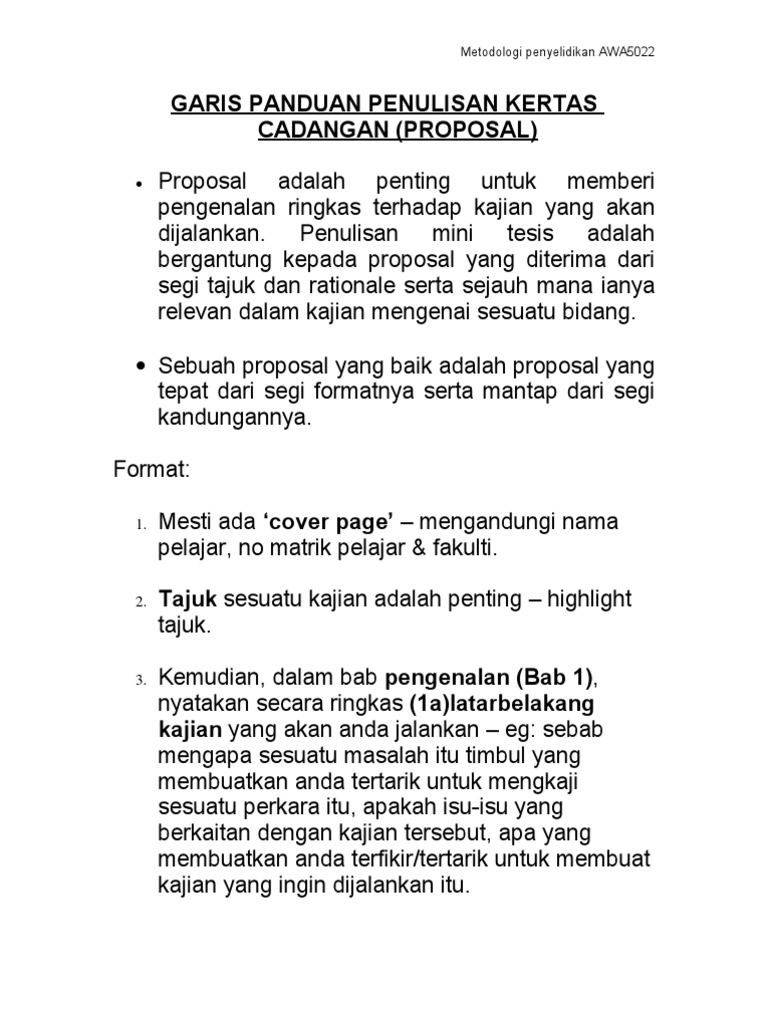 Guideline Proposal | PDF | Komputer
