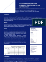 S-ketamine as an adjuvant analgesic